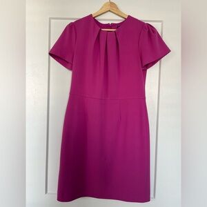 Maggy London Fuchsia Short Sleeve Dress